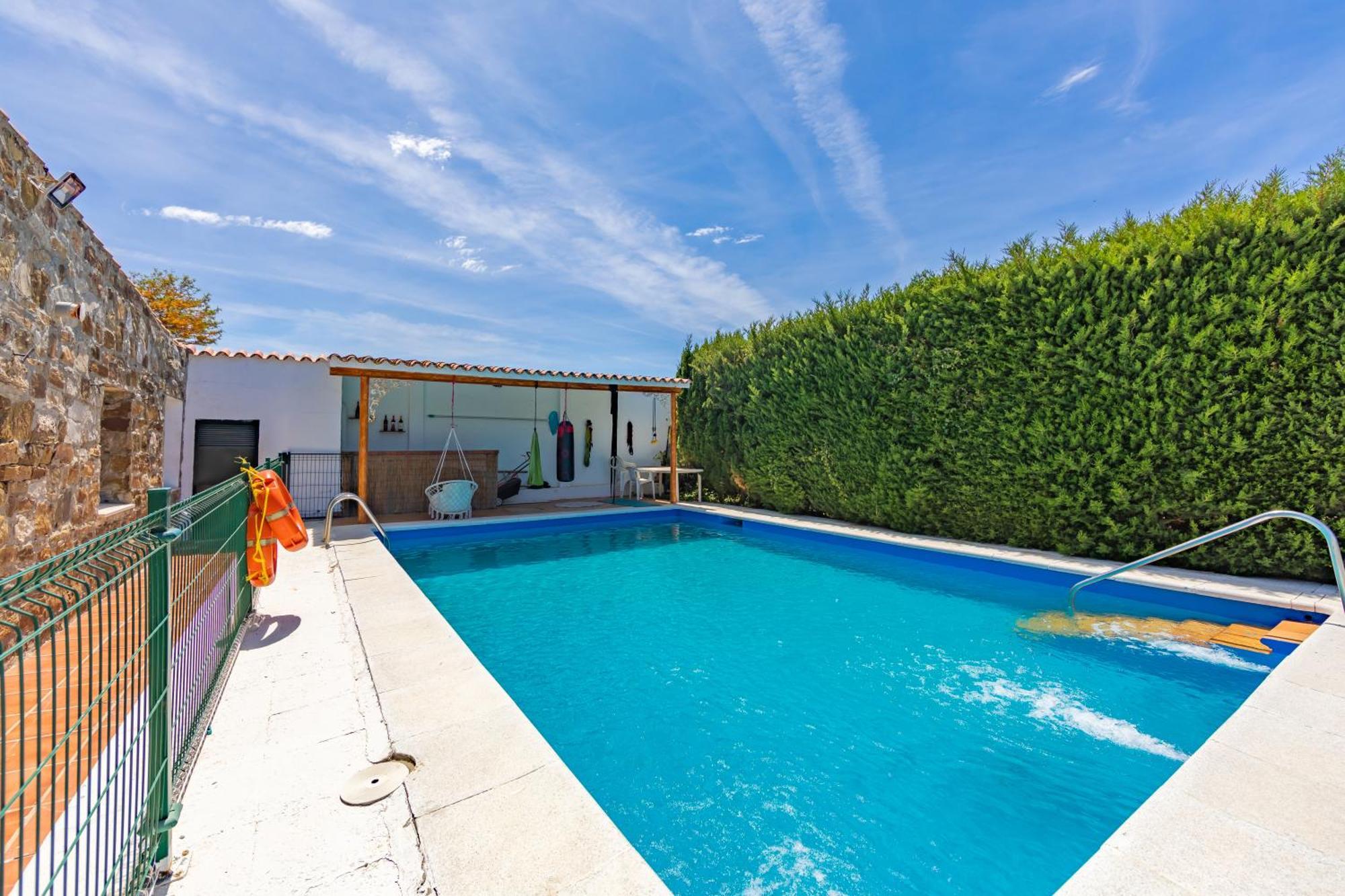 Chalet Con Piscina Privada En Bolonia Tarifa Exterior foto